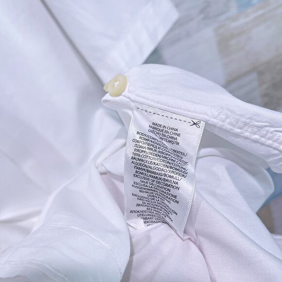 Ralph Lauren Feather Weight Twill Shirt White Cotton Preppy Mens 3XLT XXXL Tall - Picture 7 of 8